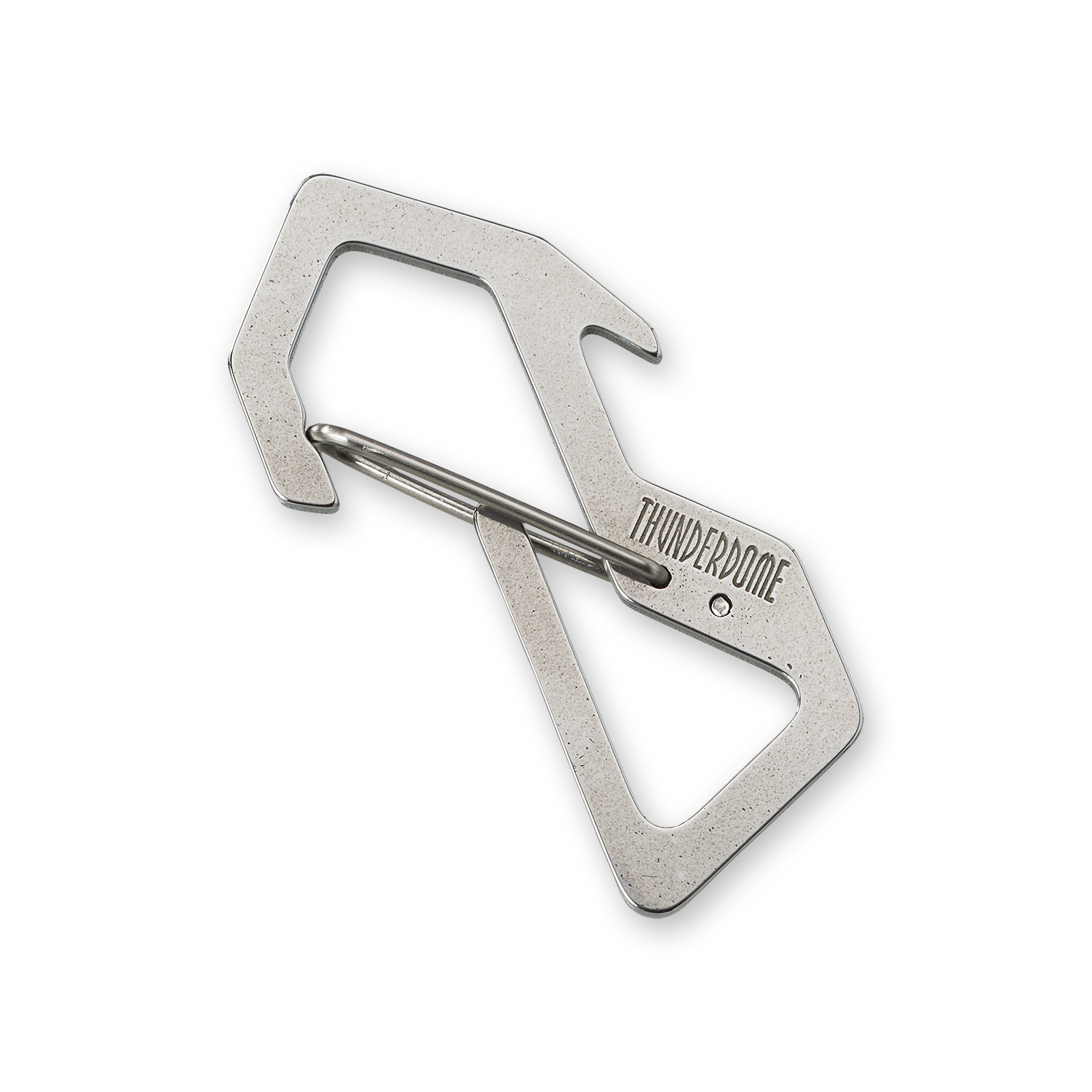 Thunderdome Monochrome Carabiner Keychain | Hardcore Gabber