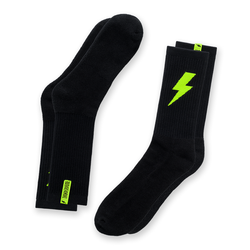 Thunderdome sock 2-pack black/fluor green