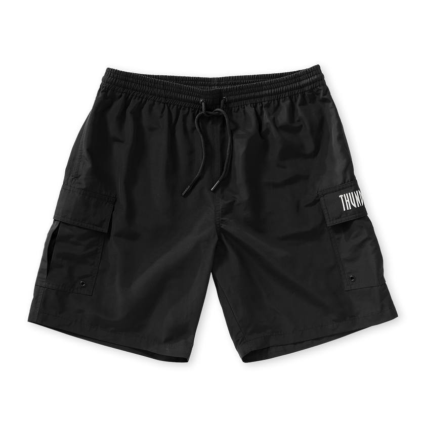 Thunderdome Monochrome Cargo shorts - gabber hardcore merchandise