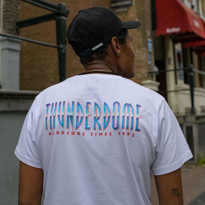 Thunderdome Original T-shirt white - gabber hardcore merchandise