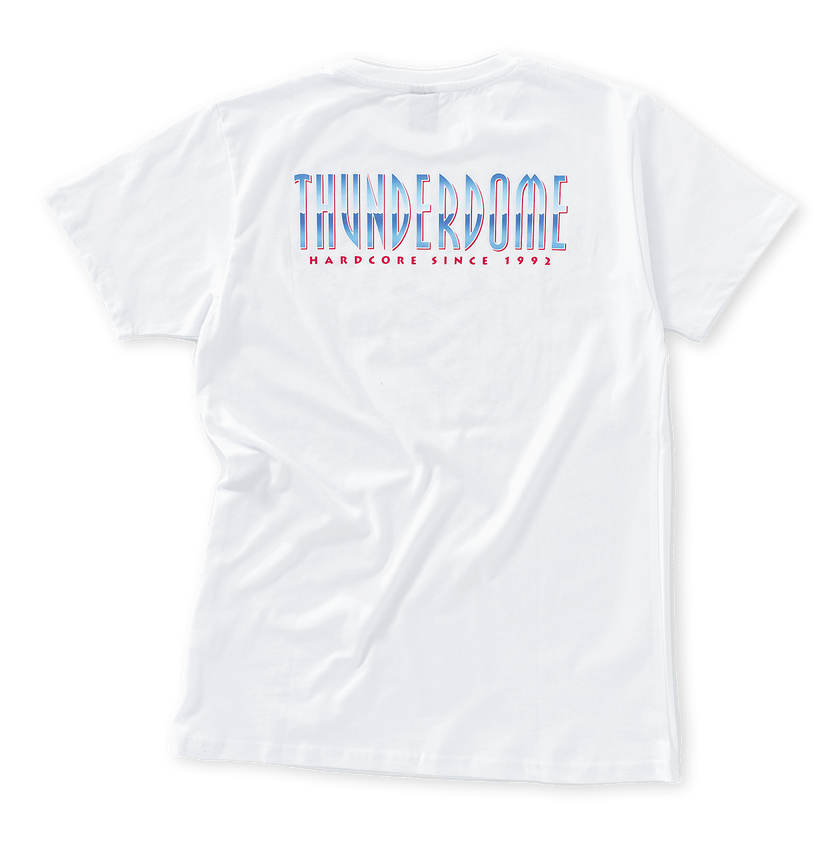 Thunderdome Original T-shirt white - gabber hardcore merchandise