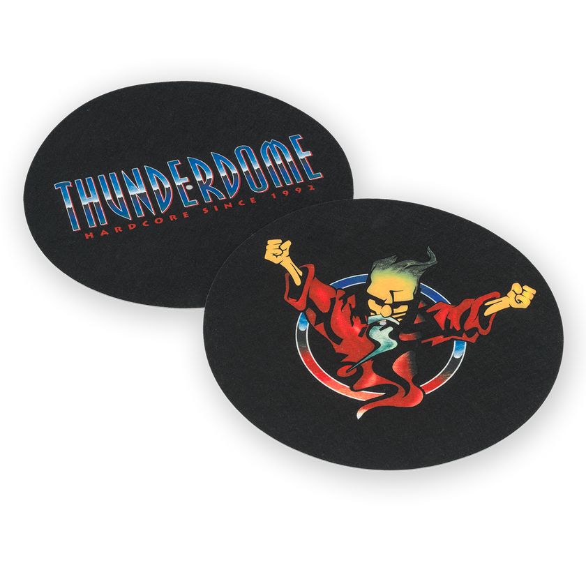 Thunderdome Turntable slipmat 2-pack - gabber hardcore merchandise
