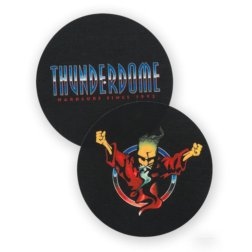 Thunderdome Turntable slipmat 2-pack - gabber hardcore merchandise