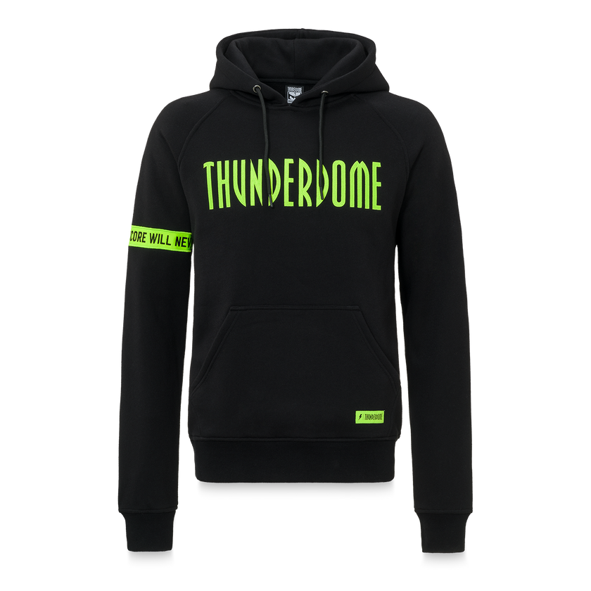 Thunderdome hoodie black/fluor green