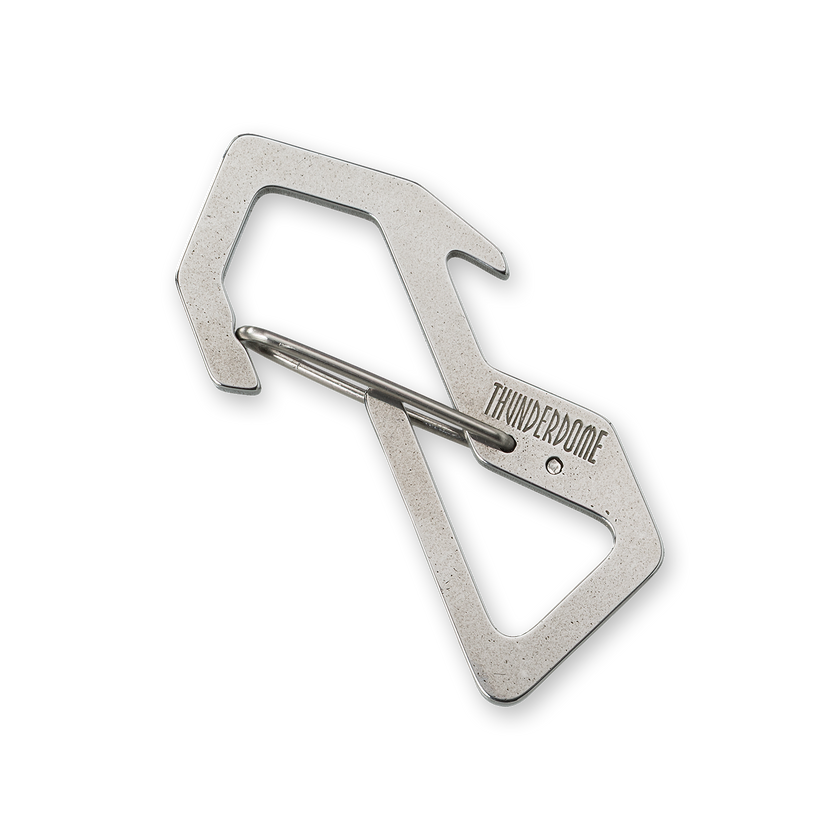 Thunderdome Monochrome Carabiner Keychain