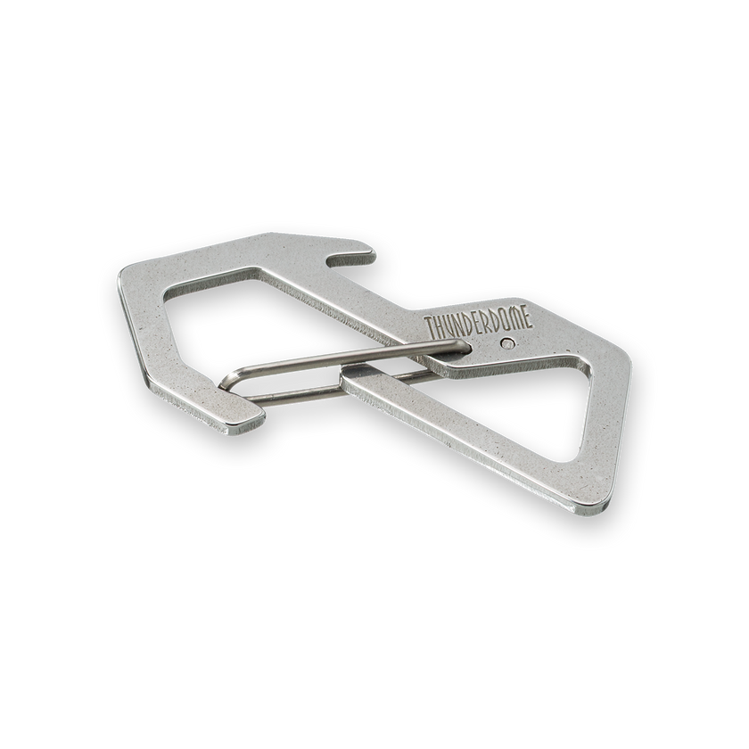 Thunderdome Monochrome Carabiner Keychain