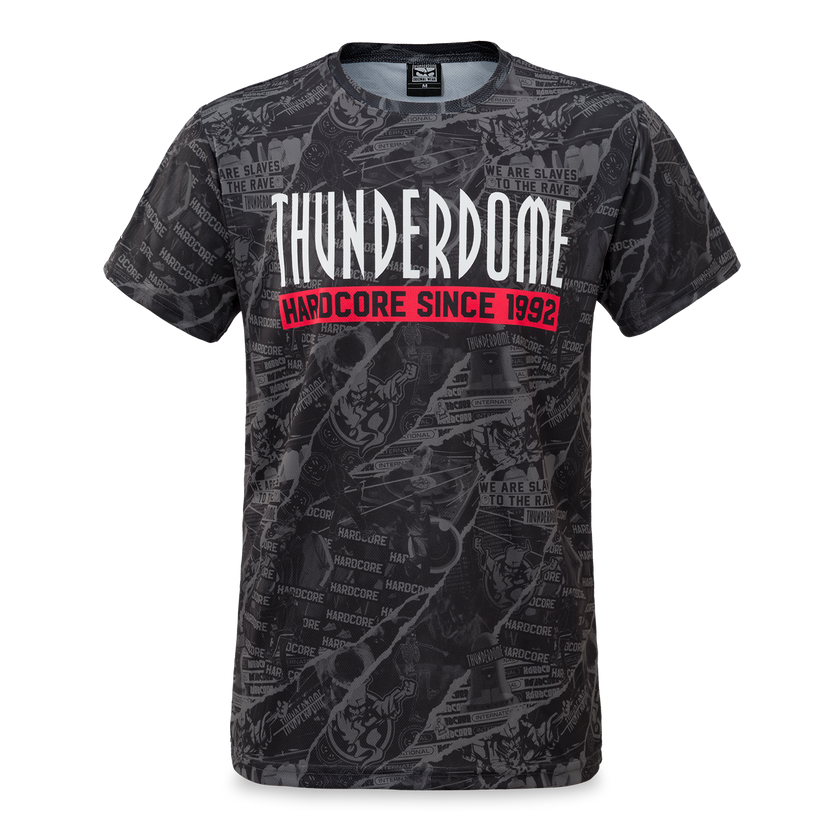 Thunderdome t-shirt grey/red