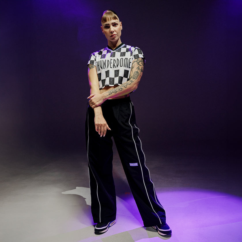 Thunderdome cropped Football T-shirt