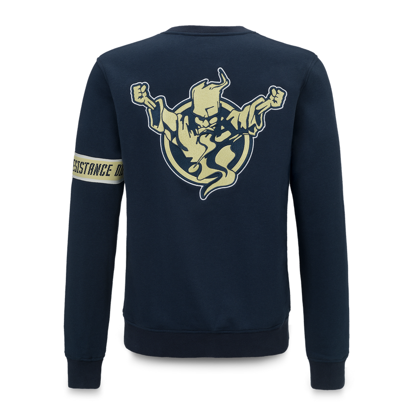 Thunderdome Crewneck blue/sand men - gabber hardcore merchandise