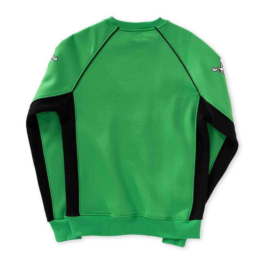 Thunderdome Green crewneck - gabber hardcore merchandise