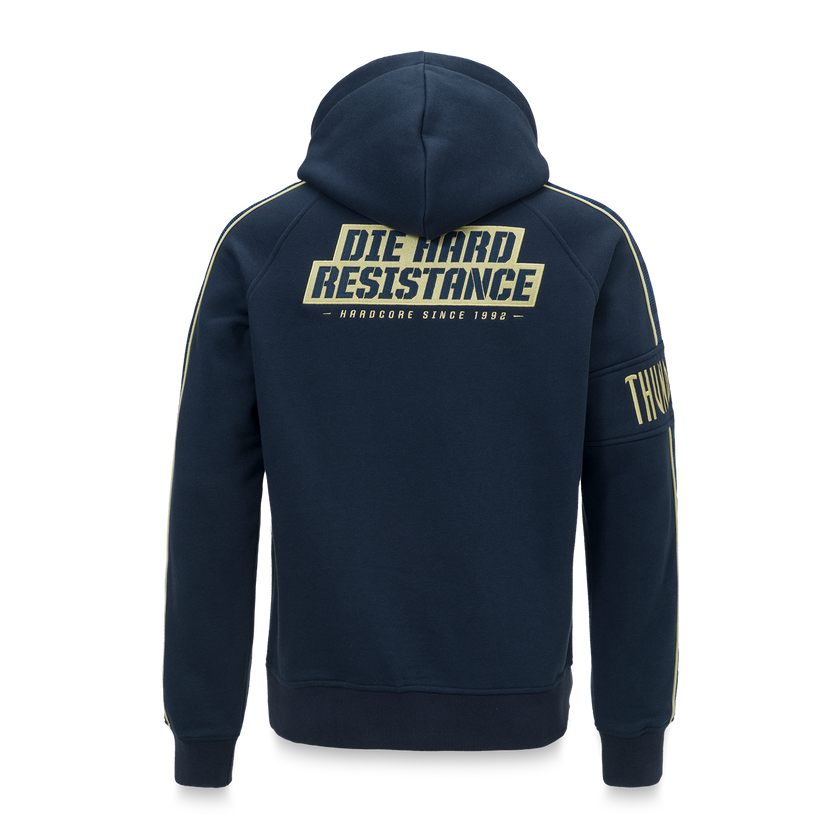 Thunderdome Hoodie blue/sand - gabber hardcore merchandise