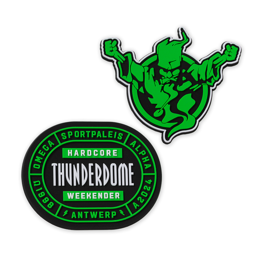 Thunderdome Magnet 2-pack - gabber hardcore merchandise