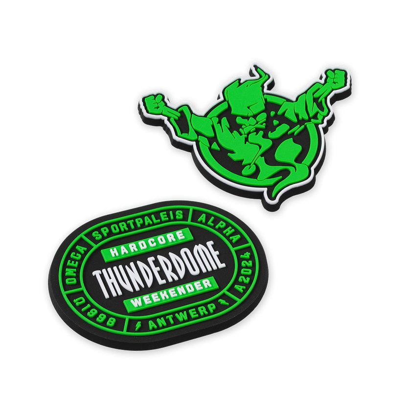 Thunderdome Magnet 2-pack - gabber hardcore merchandise