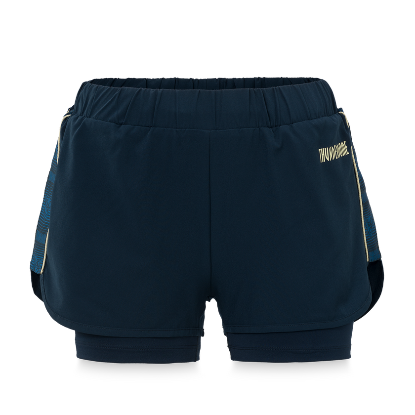 Thunderdome Shorts blue/sand women - gabber hardcore merchandise