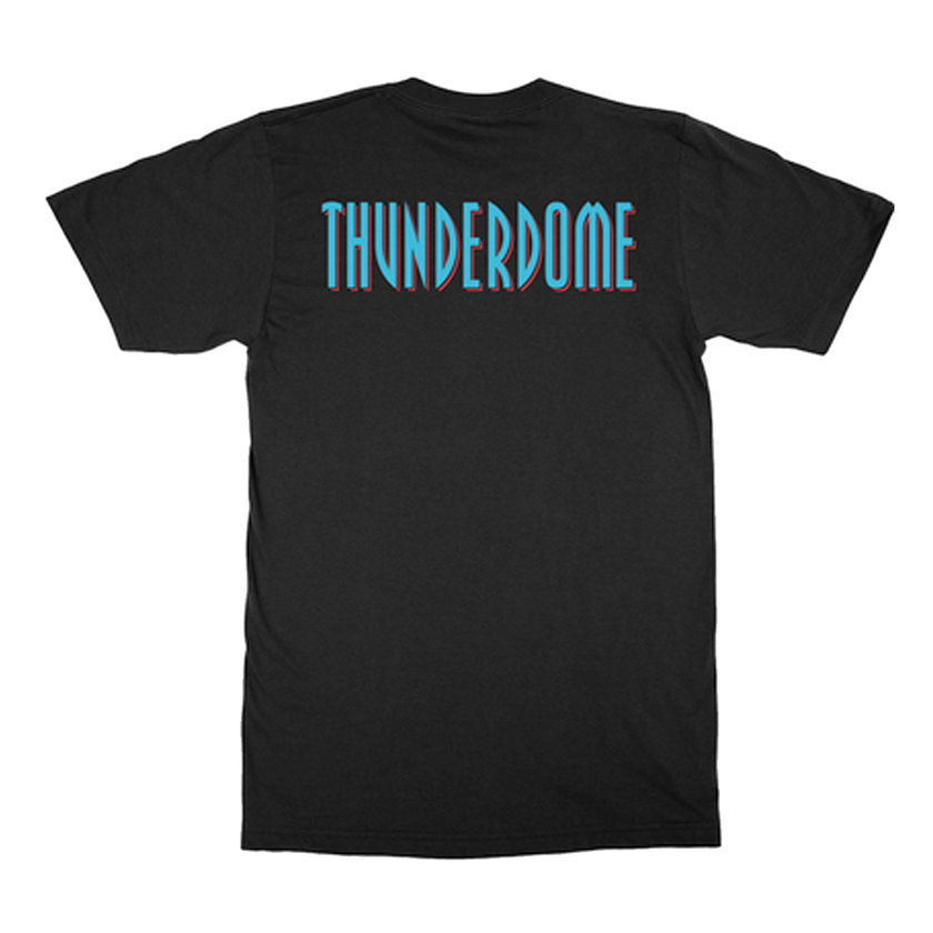 Thunderdome T-shirt black/blue/red - gabber hardcore merchandise