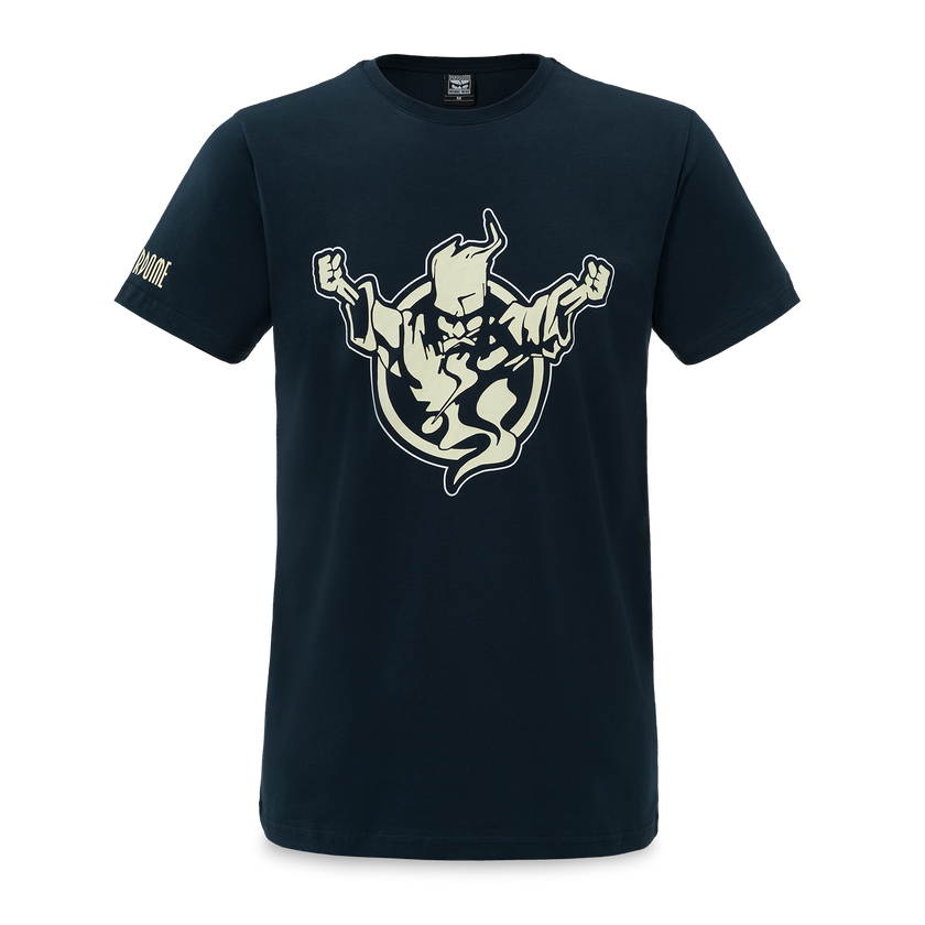 Thunderdome T-shirt blue/sand men - gabber hardcore merchandise