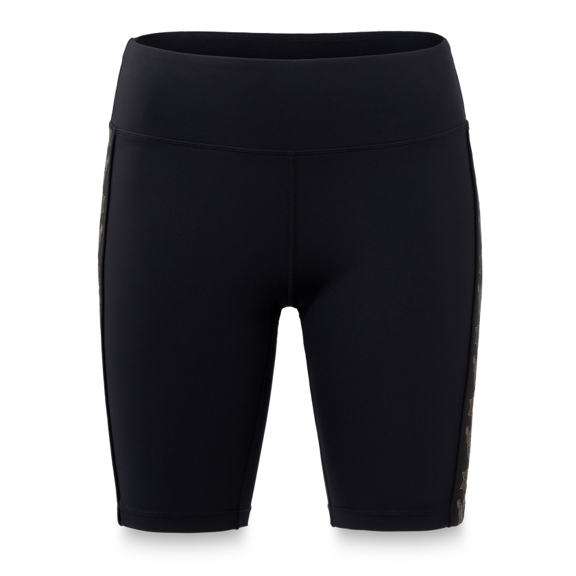 Thunderdome biker short black/tape - gabber hardcore merchandise