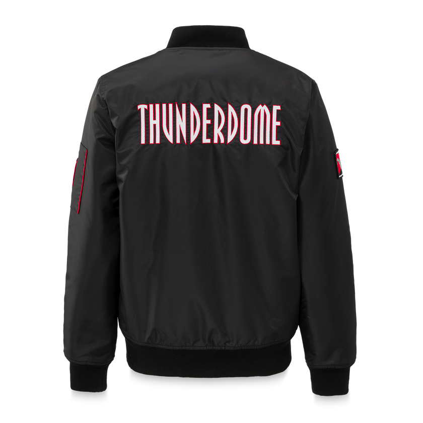 Thunderdome bomber jacket black/red - gabber hardcore merchandise