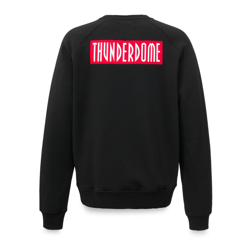 Thunderdome crewneck men black/red - gabber hardcore merchandise