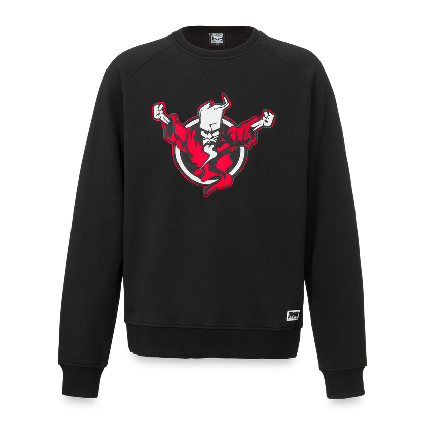 Thunderdome crewneck men black/red - gabber hardcore merchandise