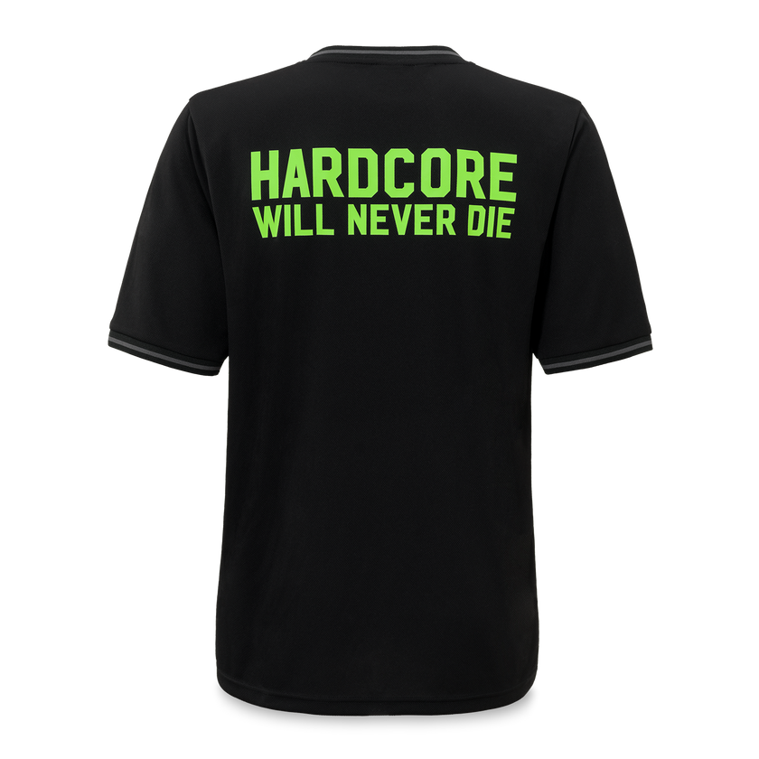 Thunderdome football shirt black/fluor green - gabber hardcore merchandise