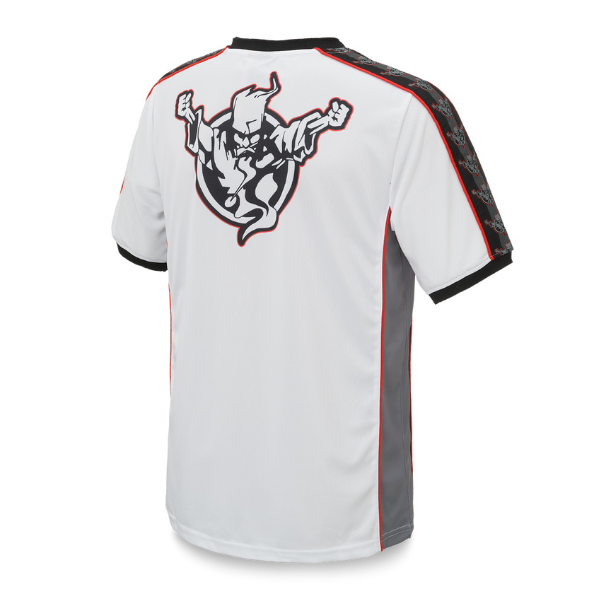 Thunderdome football shirt white - gabber hardcore merchandise