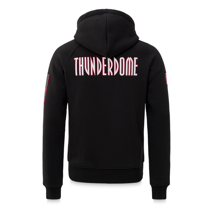 Thunderdome hooded zip black/red - gabber hardcore merchandise