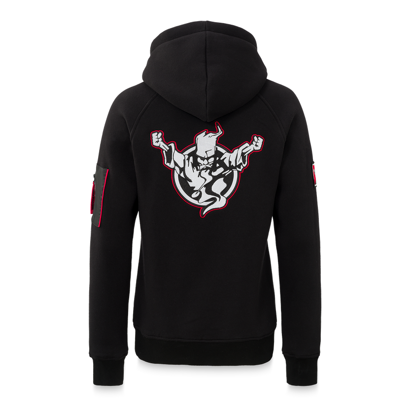 Thunderdome hoodie black/red - gabber hardcore merchandise