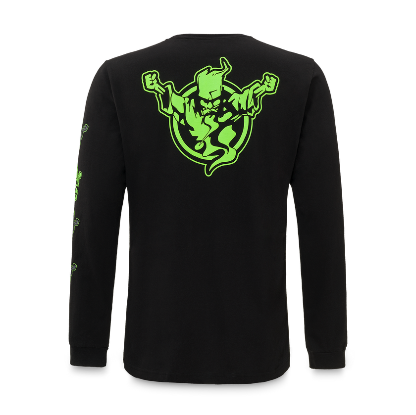 Thunderdome longsleeve black/fluor green - gabber hardcore merchandise