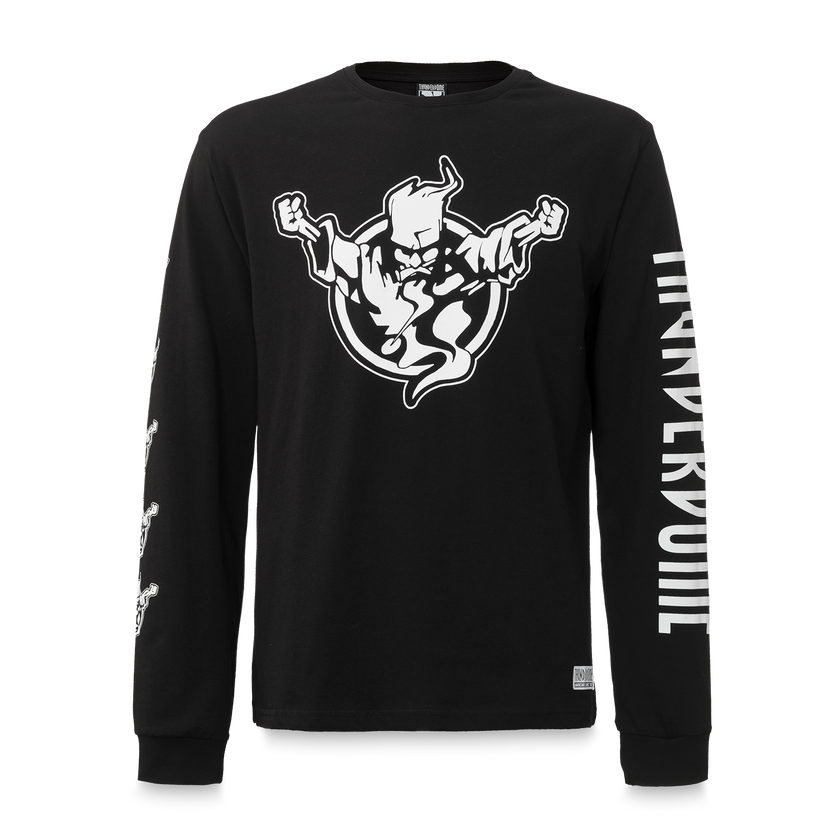 Thunderdome longsleeve black/white - gabber hardcore merchandise