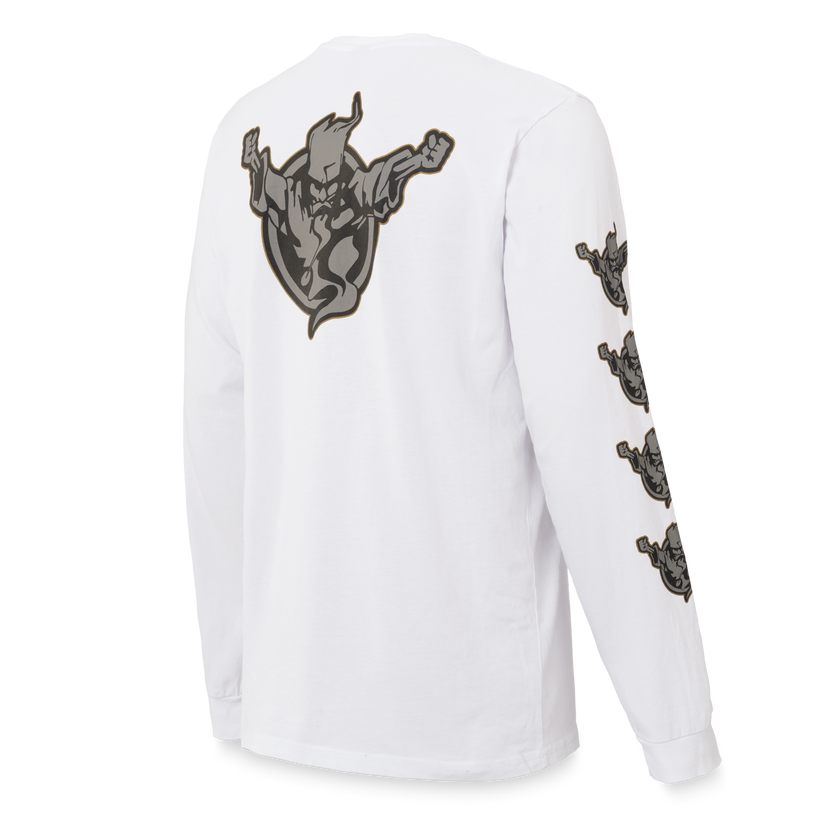 Thunderdome longsleeve white - gabber hardcore merchandise