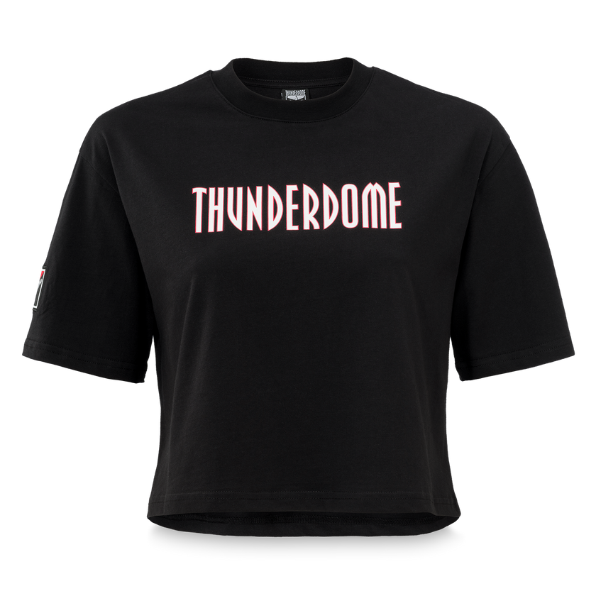Thunderdome short tee black/red - gabber hardcore merchandise