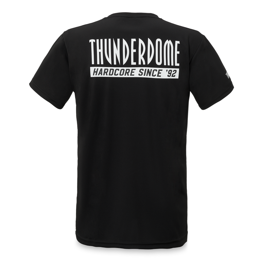 Thunderdome sport shirt black/white - gabber hardcore merchandise