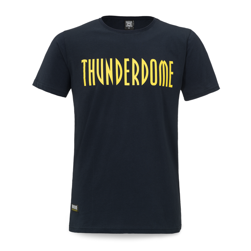 Thunderdome t-shirt navy/yellow - gabber hardcore merchandise