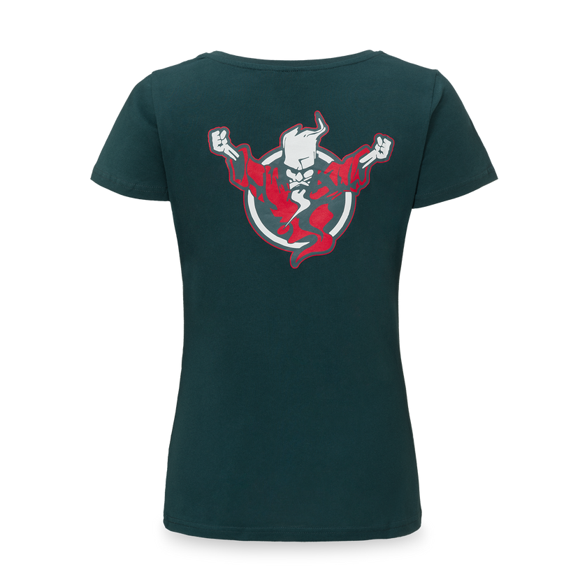 Thunderdome t-shirt teal/red - gabber hardcore merchandise