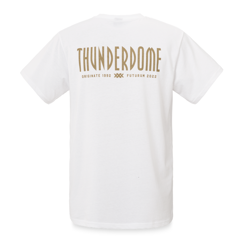 Thunderdome t-shirt white - gabber hardcore merchandise