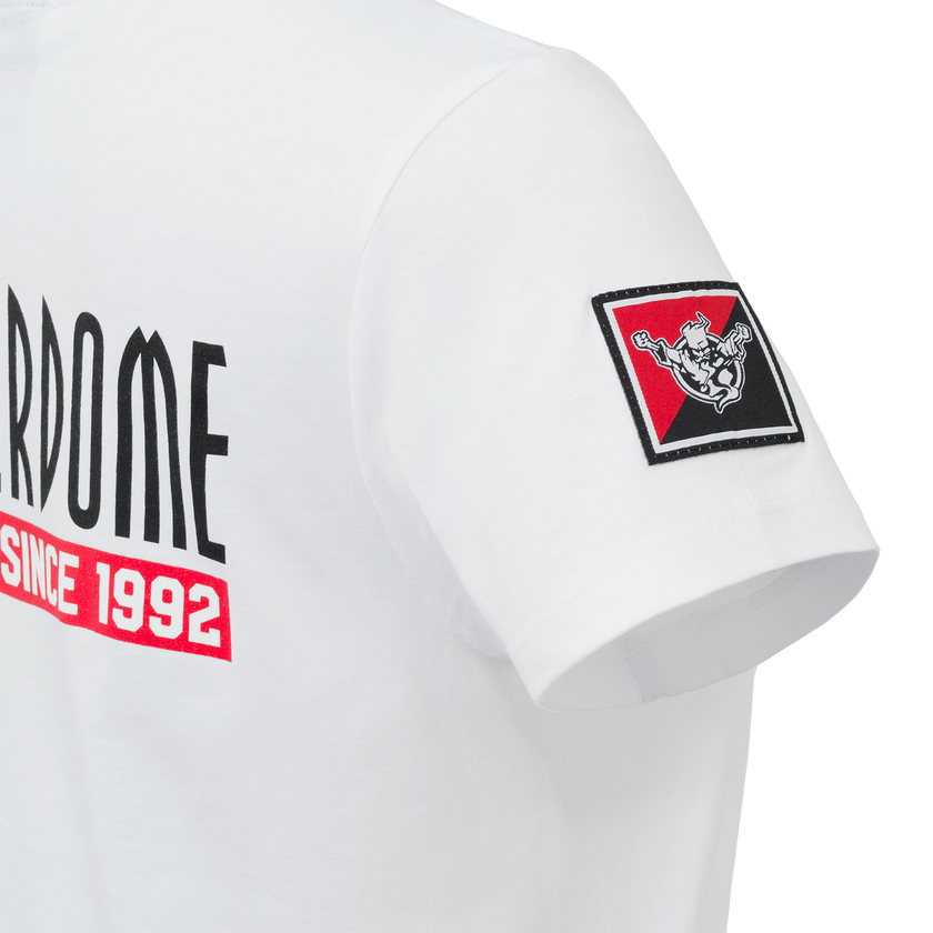 Thunderdome t-shirt white/red - gabber hardcore merchandise