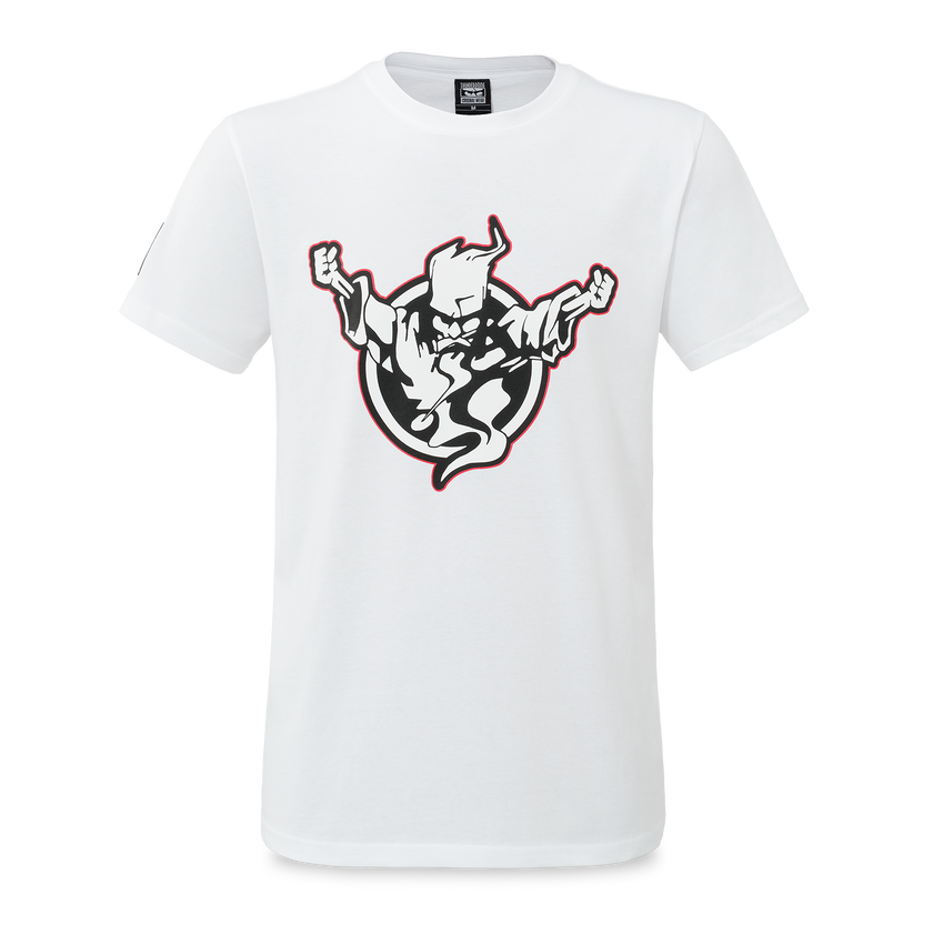 Thunderdome t-shirt white/red - gabber hardcore merchandise