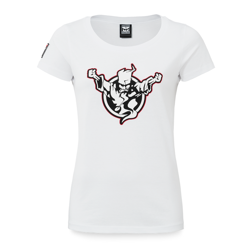 Thunderdome t-shirt white/red - gabber hardcore merchandise