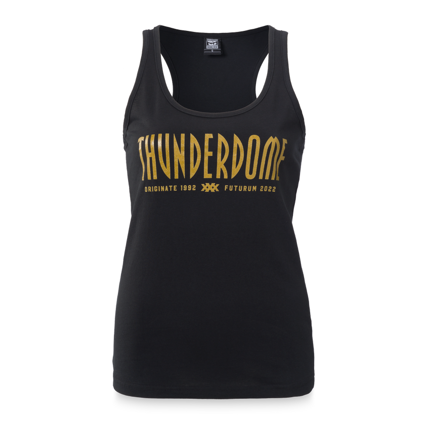 Thunderdome tanktop black/gold - gabber hardcore merchandise