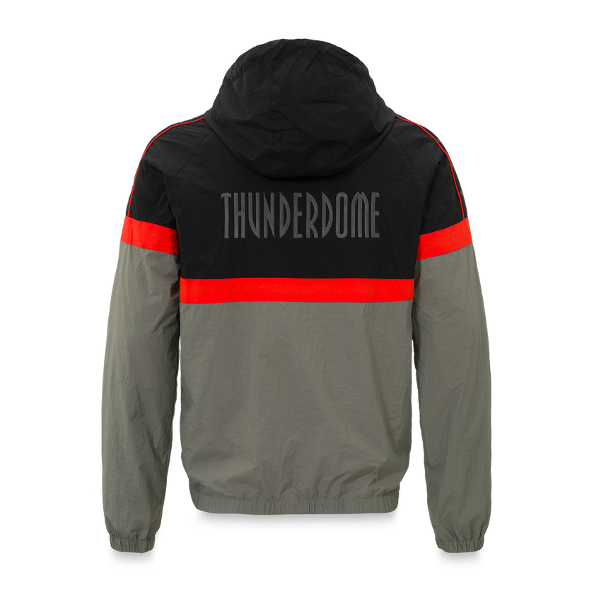 Thunderdome track jacket black/grey - gabber hardcore merchandise