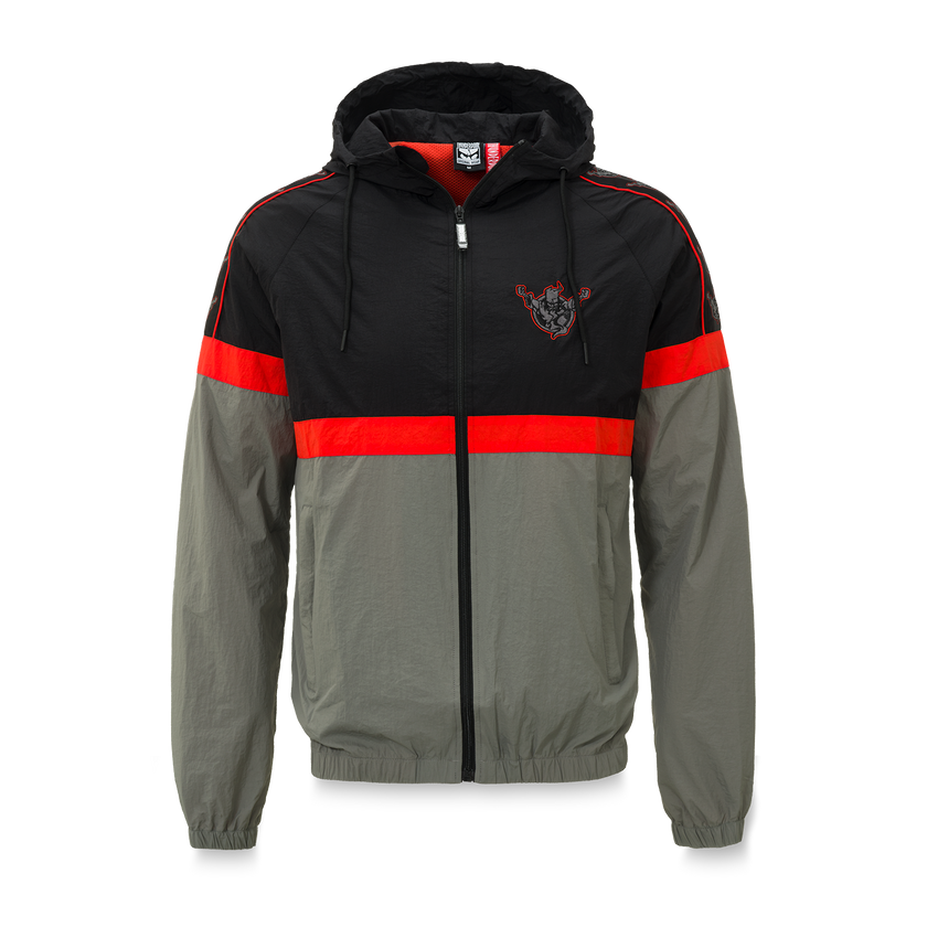 Thunderdome track jacket black/grey - gabber hardcore merchandise