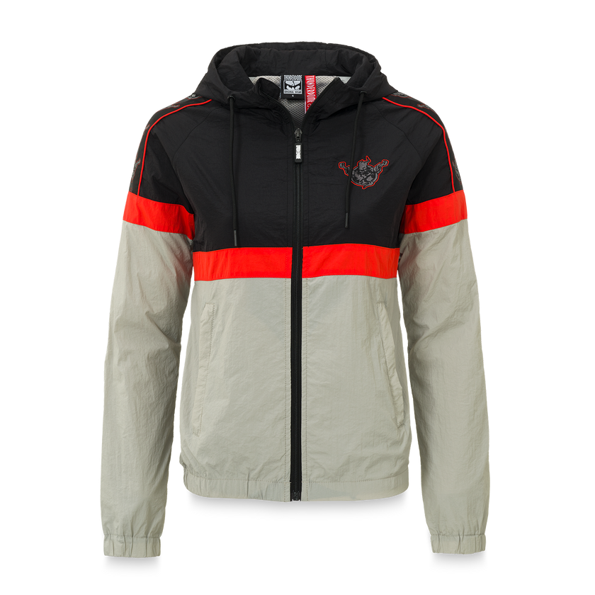Thunderdome track jacket black/grey - gabber hardcore merchandise