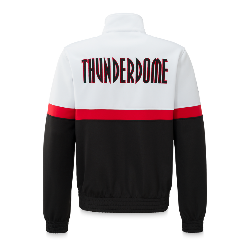 Thunderdome track jacket black/white - gabber hardcore merchandise