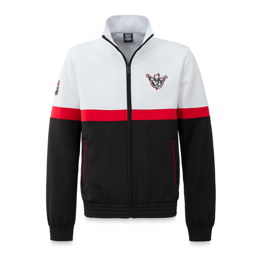 Thunderdome track jacket black/white - gabber hardcore merchandise
