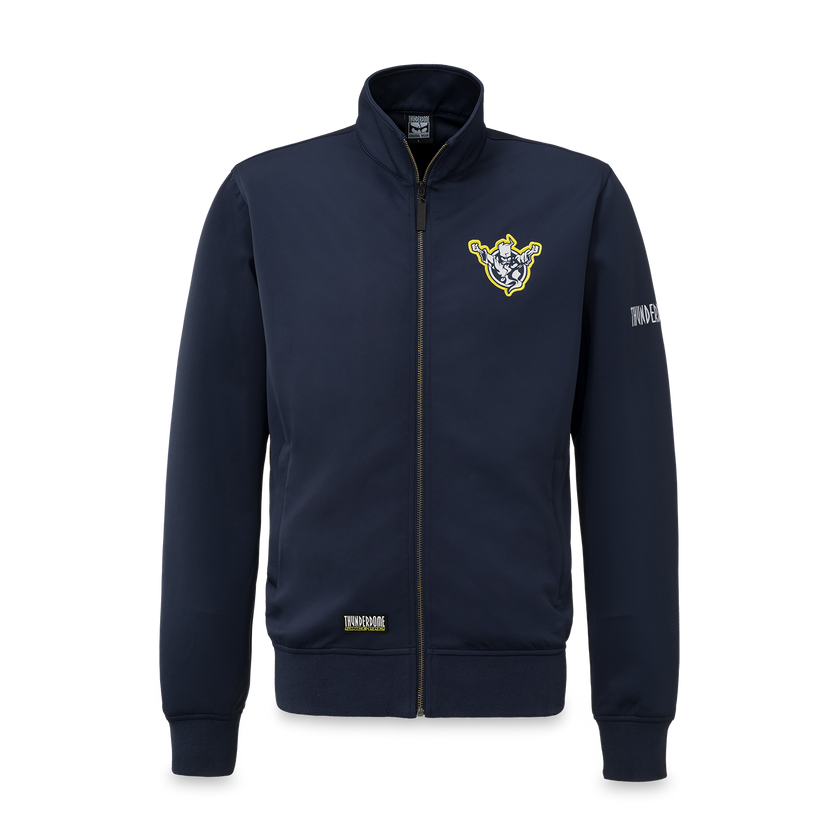 Thunderdome track jacket navy/yellow - gabber hardcore merchandise