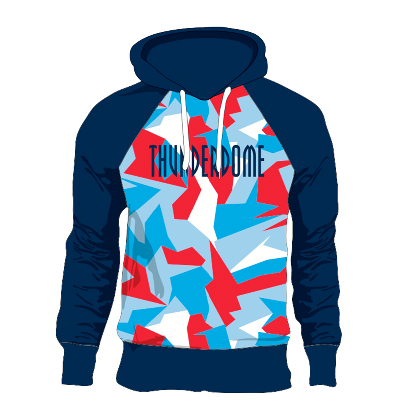 Thunderdome hooded men blue/red