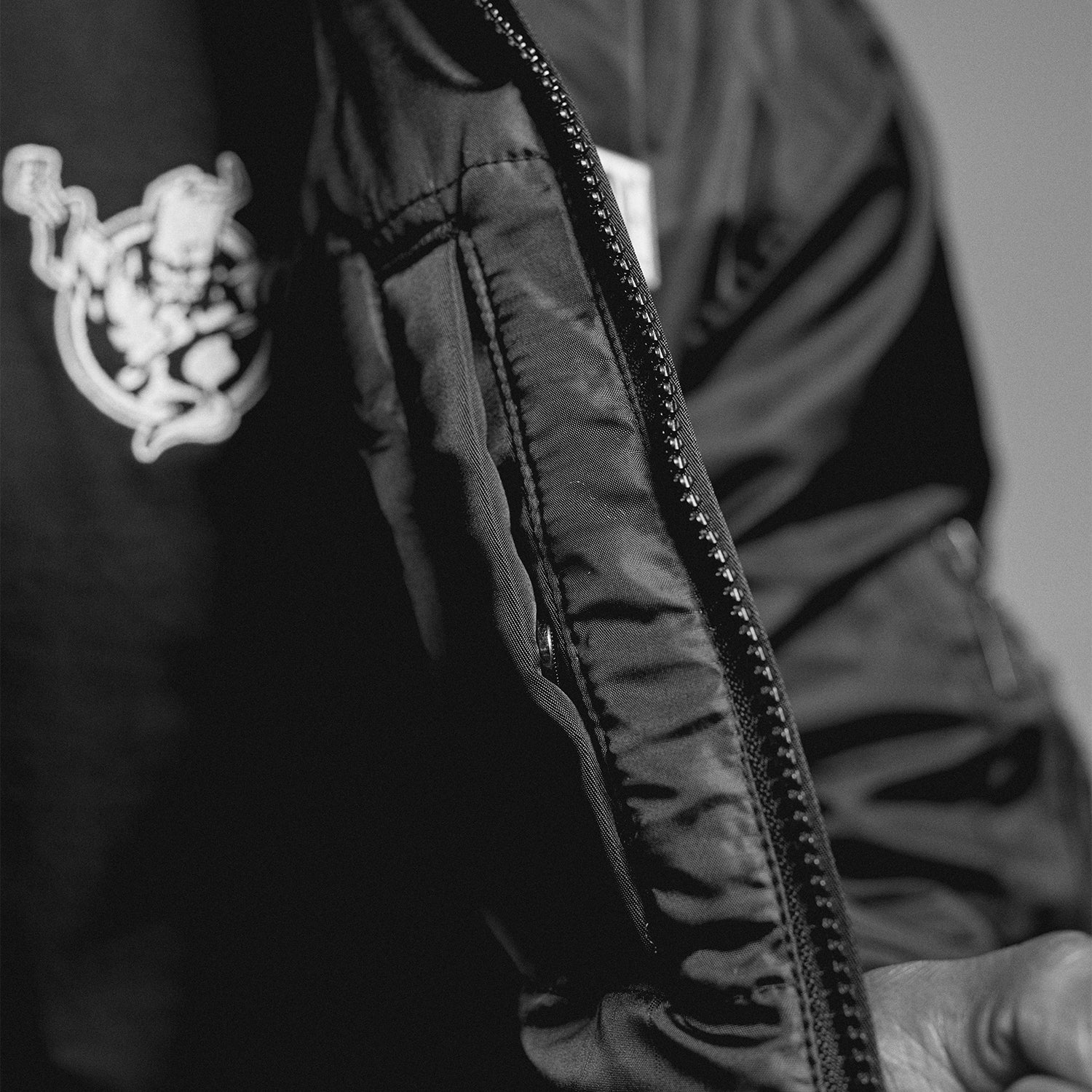 Thunderdome Monochrome Bomber Jacket | Hardcore Gabber Jacket