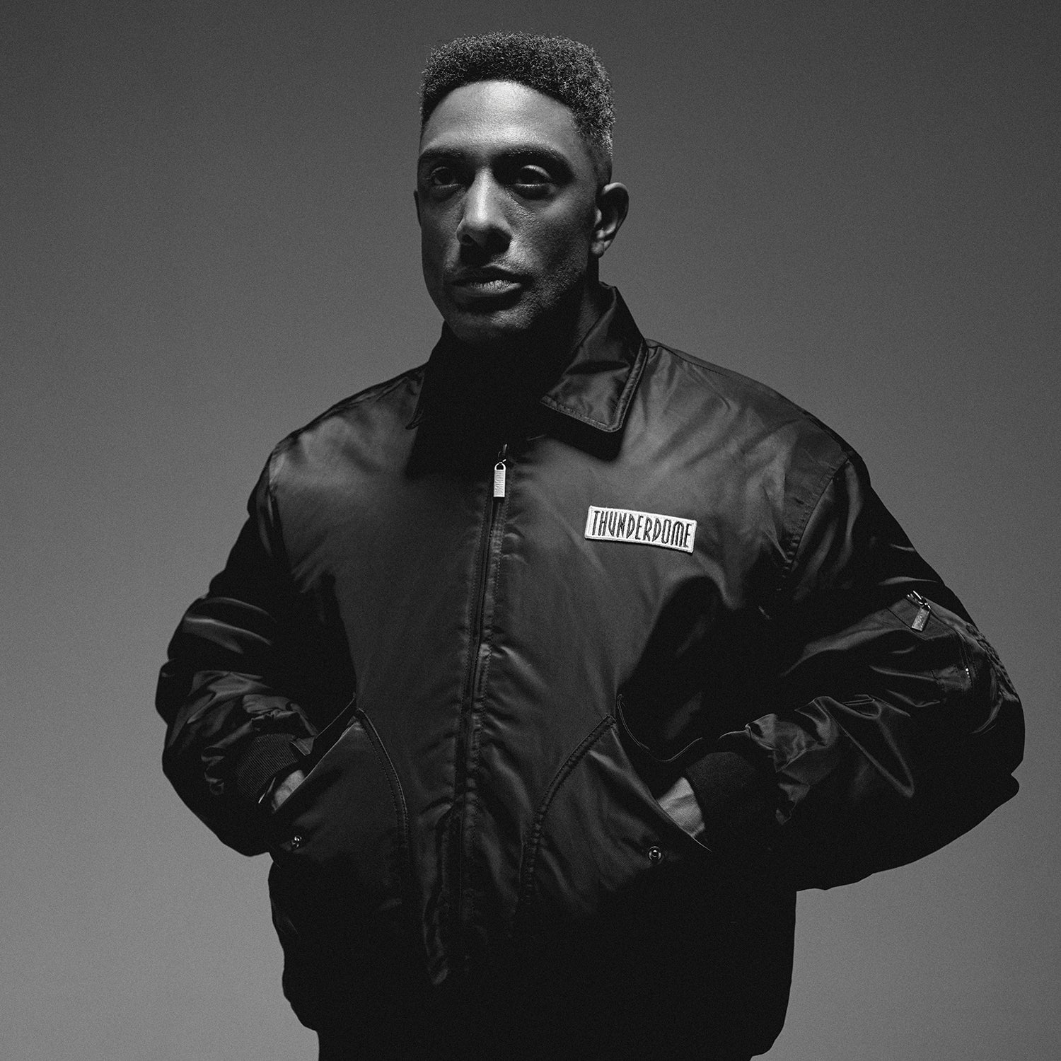 Thunderdome Monochrome Bomber Jacket | Hardcore Gabber Jacket