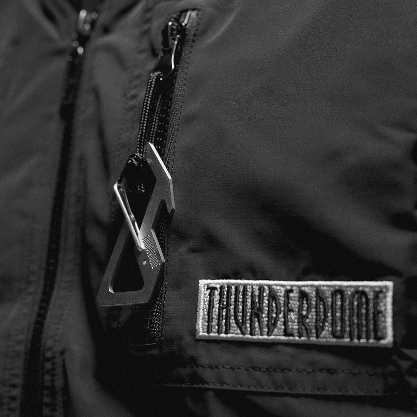Thunderdome Monochrome Carabiner Keychain